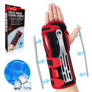 OEM al por mayor ajustable túnel carpiano muñequera fría noche soporte para <span class=keywords><strong>dormir</strong></span> tendinitis esguince articulación soporte tirantes - Product Image 1