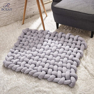 Tapis en peluche tressée pour bébé, oreillers <span class=keywords><strong>de</strong></span> <span class=keywords><strong>sol</strong></span>, larges, tapis <span class=keywords><strong>de</strong></span> jeu pour dormir, pépinière, <span class=keywords><strong>coussin</strong></span> <span class=keywords><strong>de</strong></span> <span class=keywords><strong>sol</strong></span> avec nœud - Product Image 4