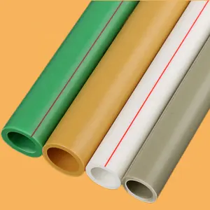 Ppr Pipe Factory Supply Easy To Install Plumbing All Types Fittings Sanitary Building Materials Plastic Tubes PPR pipe