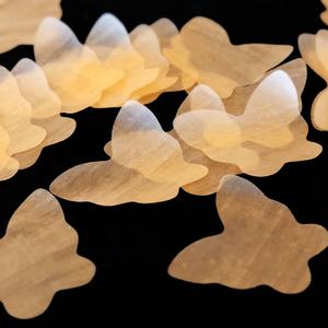 Goccia Ritardante di Fiamma a forma di acqua di fiori, cuore di Massa Del Tessuto Biodegradabile Carta di Riso Coriandoli - Product Image 4