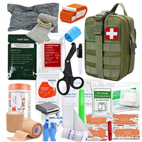 Trousse de premiers secours multifonctionnelle 15 pièces avec hache et pelle, équipement de survie d'urgence robuste