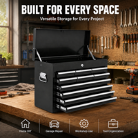 Promotion : Boîte à outils métallique portable Guanpin avec serrure à charnière, pour garage et réparation automobile