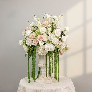 2026 New Plastic Flower Wedding Hotel Banquet <b>Table</b> <b>Party</b> Event <b>Decoration</b> Wedding Artificial Simulated Flower Ball Pendant - Product Image 5