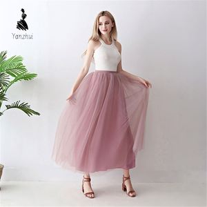 <span class=keywords><strong>Falda</strong></span> Larga de Tul de 7 Capas y 100 cm para Mujer, Ideal para Bodas y Fiestas - Product Image 5