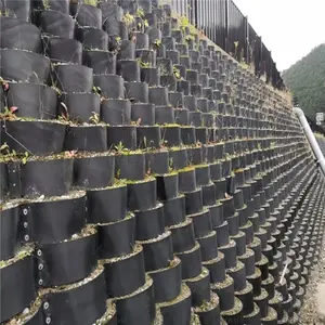 HDPE Material Plastic honeycomb geocell gravel grid Manufacturer for Soil Stabilization Retaining Wall