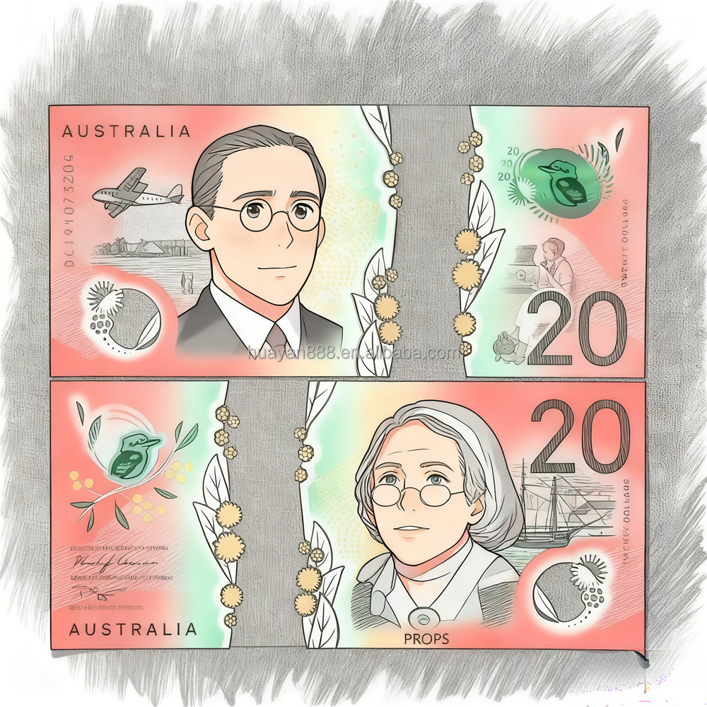 พลาสติกหลากสี 20 ชิ้น AUD ใหม่ (1 แพ็ค = 50 ชิ้น)