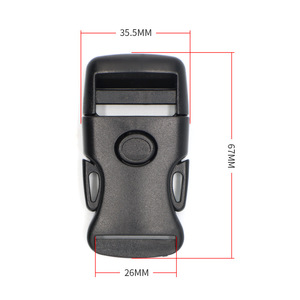 Hebilla deslizante de plástico ajustable, 26 mm, doble bloqueo, para bolsos, accesorios para mochilas, duradera - Product Image 3