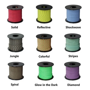 Cuerda de paracaídas resistente de 1 núcleo, cuerda de nailon de supervivencia de 100lb, Paracord de <span class=keywords><strong>2mm</strong></span>, Color personalizado, venta al por mayor - Product Image 3