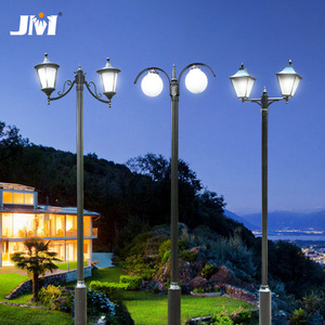 Lampe de jardin LED à double tête Jm Juming de 3 mètres pour l'éclairage paysager des villas et cours - Product Image 1