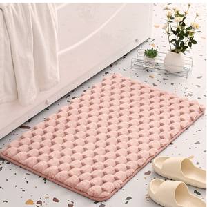 Alfombra de Baño Rectangular Moderna de Color Sólido, de Fibra de Poliéster Absorbente, 60x90cm - Product Image 1