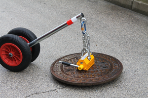 300 kg 400 kg PML-3 PML-4 चुंबकीय मैनहोल कवर चोर अच्छी तरह से ढक्कन चोर उठाने चुंबक भारोत्तोलकों - Product Image 3