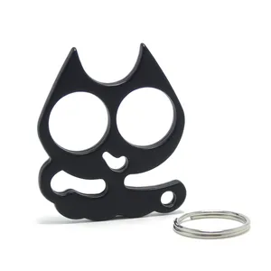 3D Key Ring EDC Personal Key Holder For Lady Women Fingers Charm Bag Accessory Key Chain Safe Keyring Handbag Cat Keychain Alloy