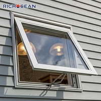 Ventanas de Aluminio Herméticas RICHOCEAN, Ventanas Arquitectónicas con Aislamiento Acústico y Ahorro de Energía, Ventana Abatible hacia Afuera