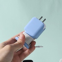 Organizador de Cables de Silicona Seguro y Ecológico Multicolor para Cargador Apple USB-C 20W/18W, Protector de Cable de Carga Rápida