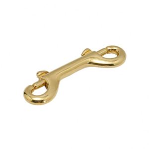 Custom Solid Brass High Polished Double-Ended Hanging Snap <b>Hook</b> Bronze Carabiner Keychain Bag Parts Accessories Portable - Product Image 3