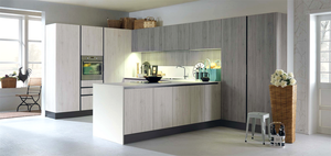 Meubles de cuisine commerciaux <span class=keywords><strong>pour</strong></span> hôtels, menuiserie, placage hôtelier, placage naturel, tambour, comptoir en marbre artificiel, charnière - Product Image 2