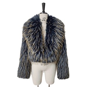 Cappotto in Pelliccia Sintetica Senza Collo Corto da Donna, Top Vintage Slim Autunnale Ecologico Popolare Vendita <span class=keywords><strong>Online</strong></span> all'Ingrosso - Product Image 5