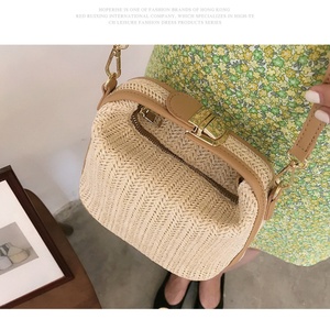 Sac de plage d'été grande capacité en paille, élégant, best-seller, pochette, sac à bandoulière, sac à main pour les vacances - Product Image 5