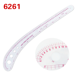 Règle <span class=keywords><strong>de</strong></span> <span class=keywords><strong>couture</strong></span> multifonctionnelle intégrée 6261, règle pour motifs courbes, règle pour emmanchures, règle en forme <span class=keywords><strong>de</strong></span> virgule pour la création <span class=keywords><strong>de</strong></span> patrons <span class=keywords><strong>de</strong></span> vêtements - Product Image 1