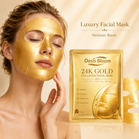 Masque facial hydratant anti-âge et éclaircissant au collagène et à la vitamine C, enrichi en or 24 carats, à base de plantes, pour le visage – Produit coréen de soin OEM/ODM