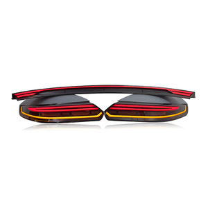 SJC อะไหล่รถยนต์สำหรับ <span class=keywords><strong>Porsche</strong></span> <span class=keywords><strong>Panamera</strong></span> ไฟเบรกหลัง970.2 970.1ไฟท้าย LED 2016 2010พร้อมแถบไฟกลาง - Product Image 3