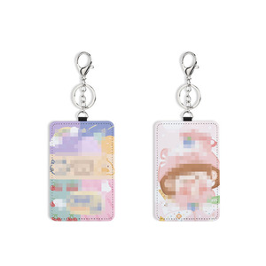 ซองใส่บัตรป้ายสีขาวแบบ DIY ผ้าโพลีเอสเตอร์ + ที่ใส่บัตรประชาชนแบบระเหิดหนัง PU สีดำพร้อมพวงกุญแจกุ้งก้ามกราม - Product Image 5