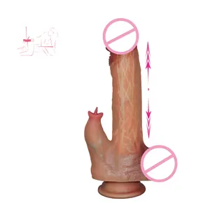2024 explosivo nuevo diseño especial lengua lamiendo magia telescópica amantes automáticos consolador eléctrico juguetes sexuales para adultos