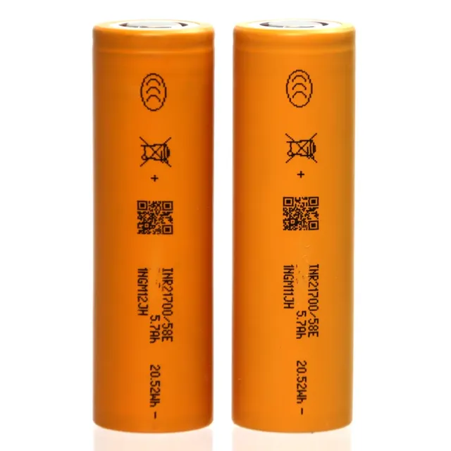 E V E 58e 21700 5C Li Ion Rechargeable Battery High Energy Density Bateria INR21700 3.6v 5800mah Lithium Battery for Fpv Battery
