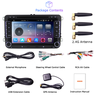 7''2Din Android12.0 lecteur DVD de voiture autoradio GPS Navigation BT pour VW/PASSAT/POLO/GOLF/TOURAN/TIGUAN // SEAT/SKODA