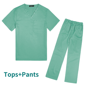Оптовая продажа, одежда для работы в больнице, одежда для медсестер, униформа для стоматологической клиники, костюм с несколькими карманами, набор медицинских униформ - Product Image 6