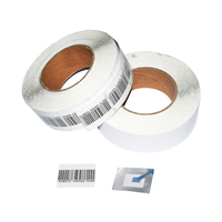 Système d'alarme de sécurité ABS 4x4cm pour la vente au détail, étiquette souple RF 8.2MHz antivol EAS, autocollant code-barres modèle Wanhuitongxin FC181K-2