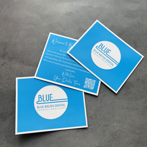 Tarjeta de agradecimiento laminada brillante personalizada, impresión a todo color, tarjeta de visita con código QR, tarjeta de compra para tienda en línea - Product Image 2