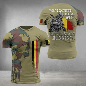 <span class=keywords><strong>Camiseta</strong></span> con estampado de camuflaje de la bandera de Bélgica impresa en 3D para hombres y niños, <span class=keywords><strong>camiseta</strong></span> con gráfico de camuflaje, ropa deportiva informal belga de secado rápido para hombre - Product Image 5