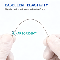 Fil d'arc dentaire en acier inoxydable, rouleau de 50g pour appareils orthodontiques, ligne métallique ronde 0,5-1,8mm, consommables dentaires