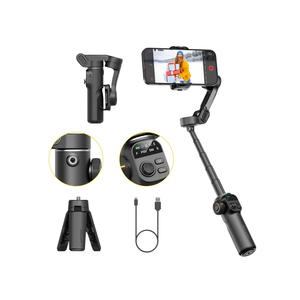 <span class=keywords><strong>Stabilisateur</strong></span> de cardan Aochuan Smart X2 Mini 3 axes pour <span class=keywords><strong>iPhone</strong></span> 7.8' avec perche d'extension et <span class=keywords><strong>bras</strong></span> réglable à suivi IA 5.0 - Product Image 4