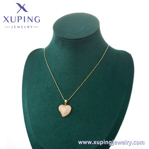 Joyería XUPING, Dije Romántico <span class=keywords><strong>en</strong></span> Forma de Corazón, Chapado <span class=keywords><strong>en</strong></span> Oro de 14K, Dijes al por Mayor - Product Image 6