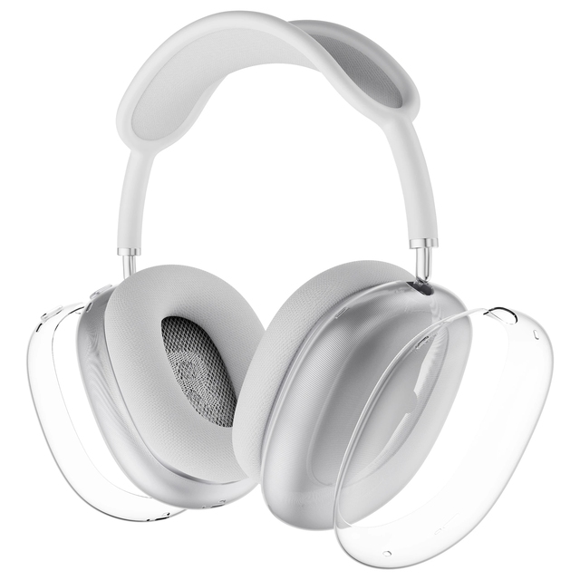 Newest Transparent Silicone Soft TPU Protective Case for Airpods Max Wireless Headphone Earphone Accessories Clear Cover Shell