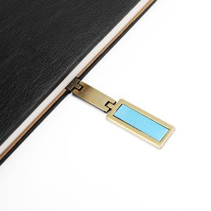 2025 cuero personalizado barato Tapa dura diario cuadernos semanal planificador mensual con magnético con hebilla cuadrada para regalo - Product Image 4