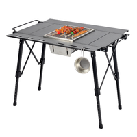 Table de camping et pique-nique rectangulaire moderne en aluminium YEZHULIN, pliable, extensible et réglable en hauteur – Nouveauté très prisée