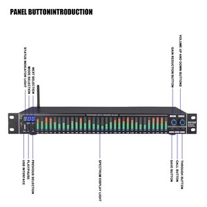 Ecualizador Digital EQ31SUB de 31 Bandas Sintonizador para Escenario Profesional Rendimiento con <span class=keywords><strong>Reducción</strong></span> de Ruido Procesamiento de Audio - Product Image 4