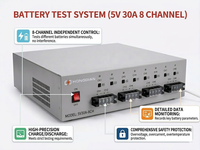 Probador de Baterías de Litio para Vehículos Eléctricos de 8 Canales, Alta Precisión, IP22, 220V, Carga y Descarga, 1 Año de Garantía para Talleres de Reparación, Analizador de Ciclo de Capacidad