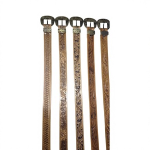 High Quality Water Buffalo Cow Hide Leather Belts Custom Sizes Long-lasting Heavy Duty Eco-Friendly Unique Design Steel Pin - Product Image 4