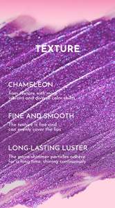 Rouge à lèvres à texture fine, brillance diamant, éclat glamour, couvrance uniforme, couleur vibrante, rouge à lèvres à changement de couleur - Product Image 2