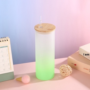 16 oz Mason <strong>Jar</strong> <strong>Drinking</strong> Glasses Mug Iced Coffee Smoothie Tumbler Beer Can Glass Cups <strong>with</strong> Wood Lids and <strong>Straws</strong> - Product Image 6