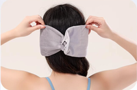 Meilleur vendeur personnalisé masque de sommeil de relaxation en tricot élastique lesté en velours avec chaleur marque privée livraison directe disponible