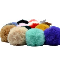 Pompon en fausse fourrure personnalisé avec support en feutre, boule de fourrure pouvant être transformée pour emballage cadeau, jouet, vêtement, accessoire capillaire