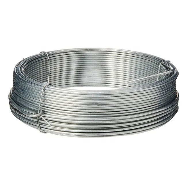 Binding Gi Wire Bwg 18 20 21 22 Fil d'acier au carbone électro-galvanisé pour la construction et la fabrication de treillis métalliques