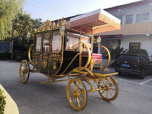รถม้าไฟฟ้าสุดหรูแบบ OEM สี่ล้อ สำหรับเที่ยวชมสถานที่ พร้อมเครื่องปรับอากาศและระบบเสียง เหมาะสำหรับงานแต่งงาน - Product Image 6