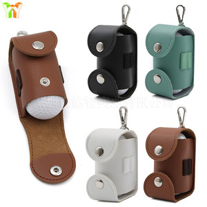 Sacs de golf en cuir PU en stock, lot de 2, sac de golf avec support de clubs à suspendre à la taille et sac d'accessoires de golf. - Product Image 2