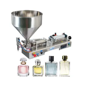 Máquina de llenado de botellas de Perfume semiautomática, máquina neumática Simple de escritorio de una o doble cabeza, pequeña